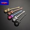 Qianxing 304 Stainless Steel Guitar Shape Coffee Spoon Set