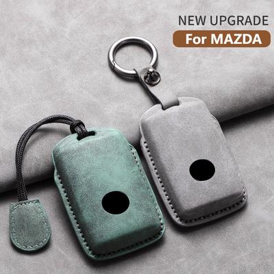 Car Key Case Cover for Mazda 3 6 Axela CX5 CX-30 CX-50 CX70 CX-9 CX90 MX-5 CX60 Car Shell Keychain Protecter Garnish Accessories