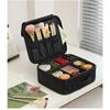 Makeup Bag with Mirror Large Capacity Portable Travel Cosmetic Organizer Handheld Toiletry Case for Women Cosmetic Pouch