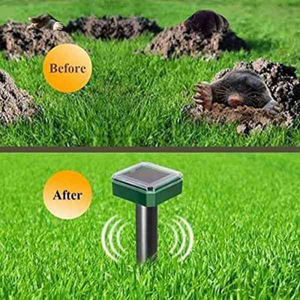 4 Pack Solar Powered Ultrasonic Snake Repeller  Electronic Pest Repeller for Snake   Mosquito  Waterproof Outdoor Deterrent for Garden Yard Farm