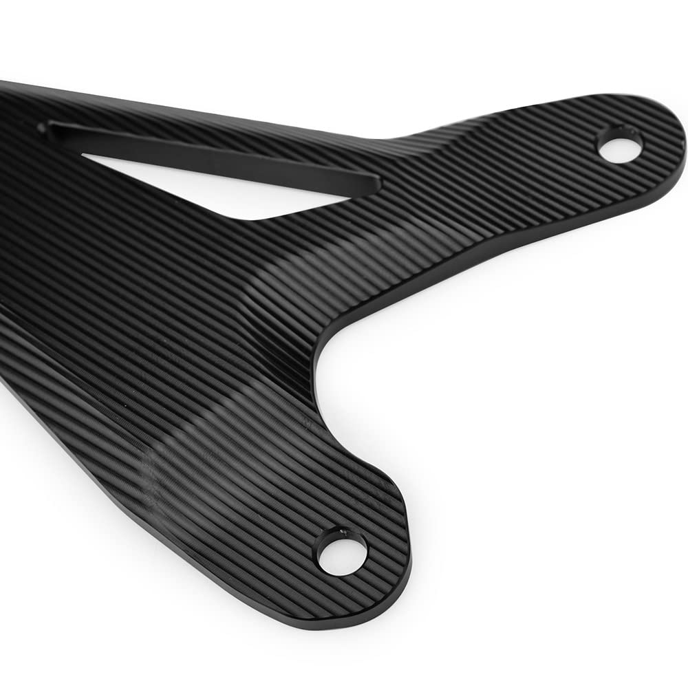 Motorcycle Heel Plate Guard Protector - Compatible Models: Kawasaki Ninja 400 Z400 2018-2023 (Left and Right Set) (Black)