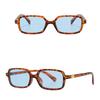 Fashion Retro Rectangle Small Frame Sunglasses For Men And Women Unisex Brown UV Protective Shades