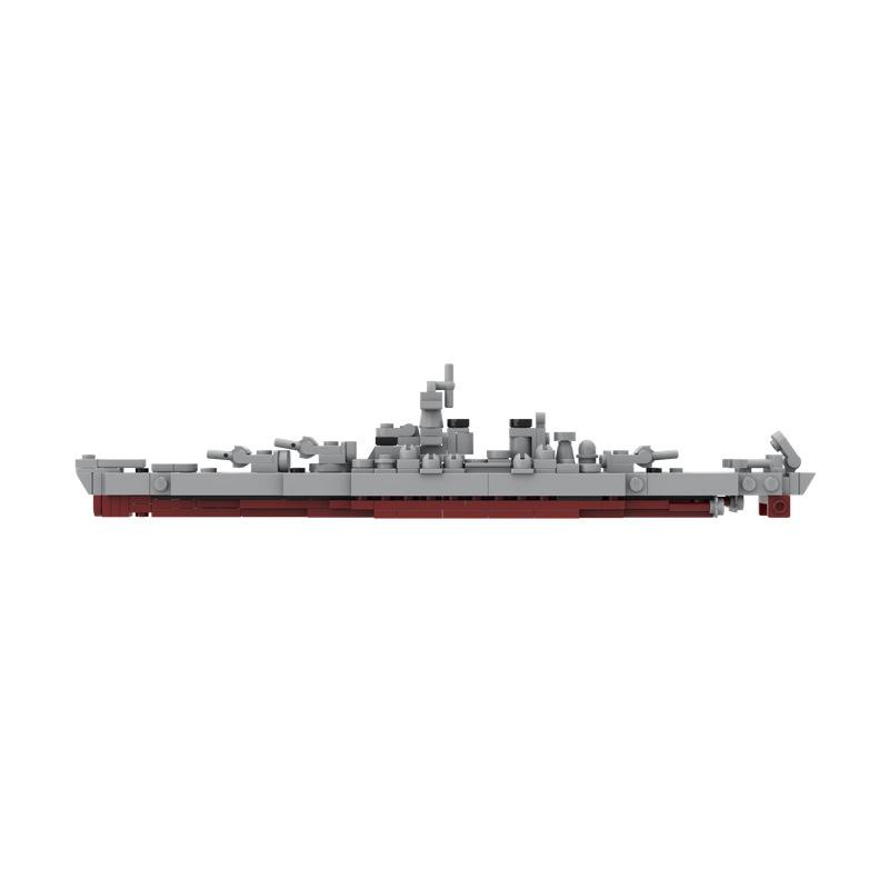 Ocean Battleship Building Block Military Destroyer Battleship Assembly Toy Model Compatible With Small Particles