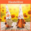 Charmante Kürbismütze für Puppen ohne Gesicht – ideal für Thanksgiving- und Weihnachtsdekoration
