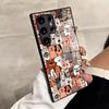 Cute Cartoon Cats And Dogs Phone Case For Samsung S26 S25 Edge Ultra S23 S22 S21 S20 Ultra Plus S24 Fe A54 A53 A25 Glass Cover