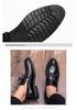 Men's Autumn Glossy Leather Slip-On Casual Shoes, British Style