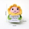 Crochet Doll Finished Crochet Animals Fruit Ornament Cartoon Hand Woven Octopus Frog Ornament Cute Room Decor Desk Decorations