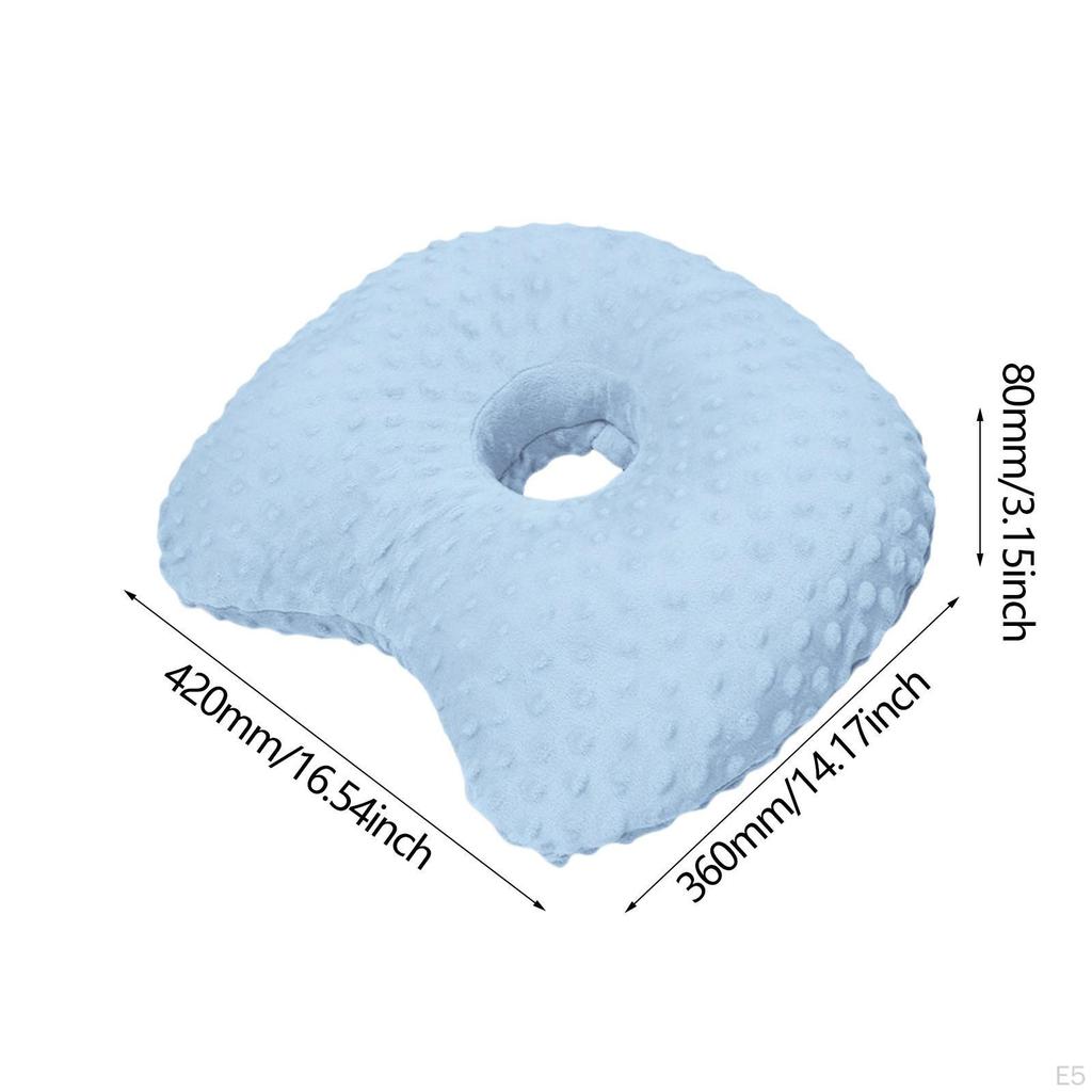 Ear Piercing Pillow Donut Washable Soft Multipurpose Relaxation Side Sleepers with A Hole
