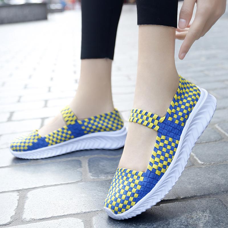 New Handwoven Thread Platform Casual Shoes Women's Shoes Sports and Leisure Single Shoes Student Sports Shoes Travel Shoes
