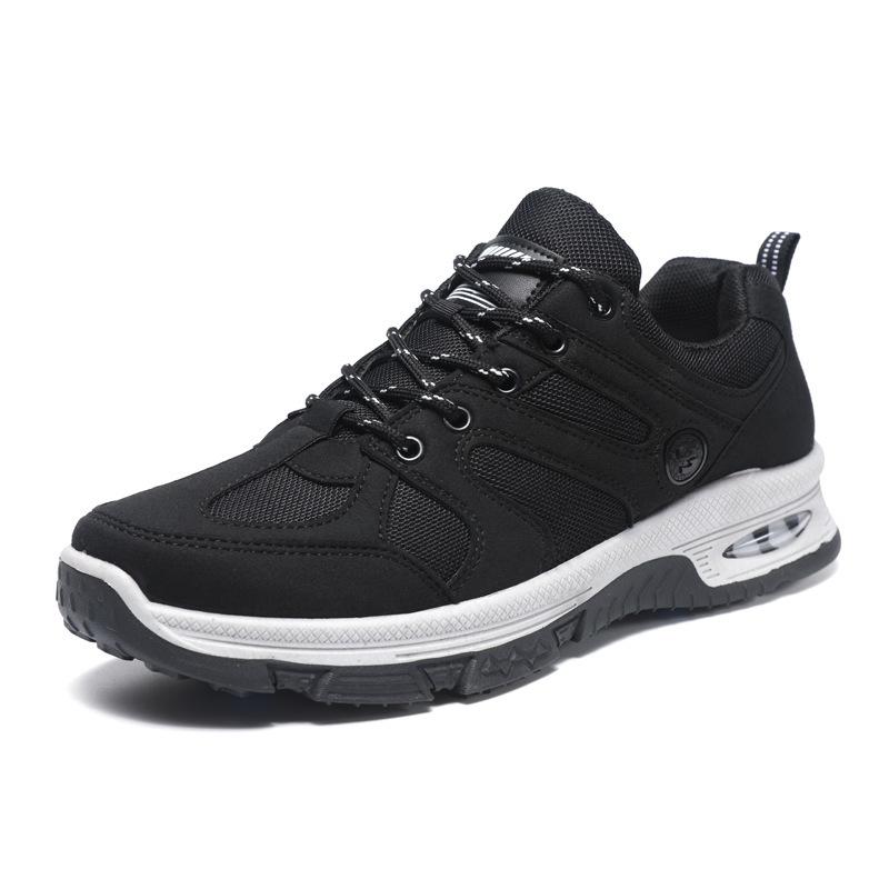 

Men s shoes 2025 new trendy shoes men s casual sports shoes outdoor hiking comfortable hiking shoes soft sole non-slip and wear-resistant 45 чорний