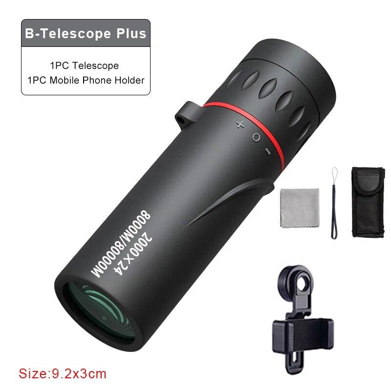 Mobile Phone Telescope 8x20 HD Night Vision Mini Pocket Zoom Monocular Telescope Outdoor Hunting Camping Binoculars Telescope