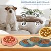 Slow Feed Dog Bowl,Slip-Resistant Design, Promotes Healthy Eating by Reducing Choking & ABS Plastic Pet Food Dish for Puppies