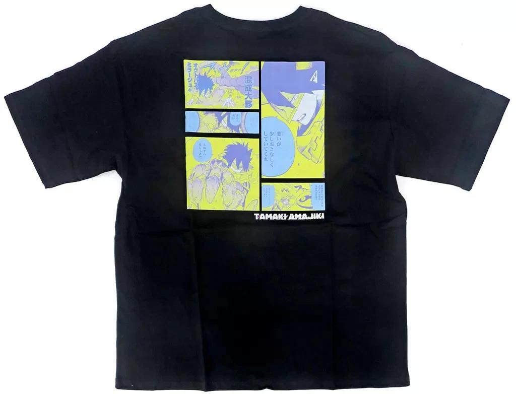 

Tamaki Amajiki Silhouette T-shirt with Pocket, HEROES Black Free Size XL