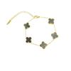 Mm Nicht verblassendes Edelstahl-Vierblättriges Kleeblatt-Armband für Damen - Frischer Stil
