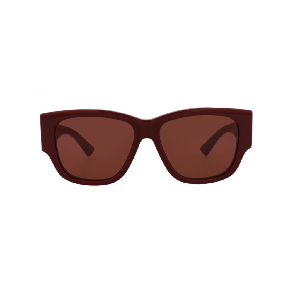 

Bottega Veneta Square Frame Acetate Sunglasses Burgundy Burgundy Red One Size