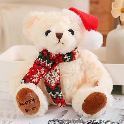Süßer Plüsch-Weihnachtsschal Teddybär-Puppe Weihnachtsgeschenk Plüschtiere