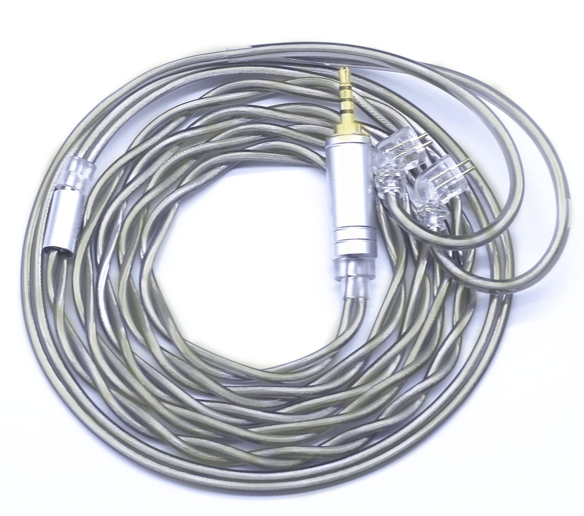 

2 Core Silver Plated Chinese Earphone Cable Earphone Upgrade Cable 4 Pole Balanced Cable [JSHiFi-Shadow] TFZ2.5mm Re-Cable Re-Cable TFZ2.5mm 2.5mm