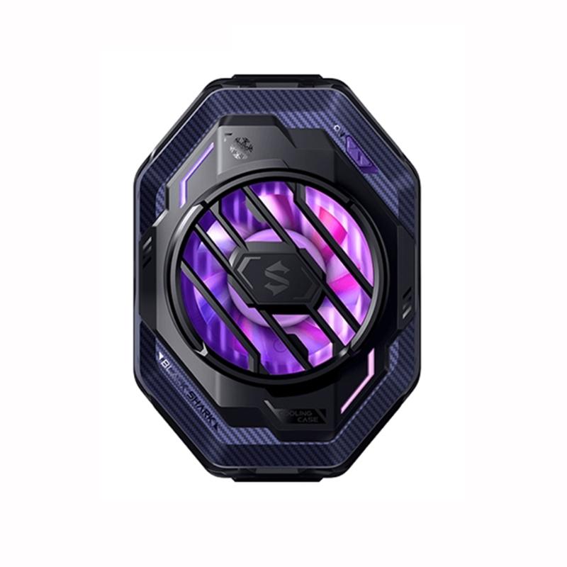 Black-Shark 3Pro Radyatör Evrensel Cep Telefonu Soğutucu Fan 7-Blade 20W Yarıiletken Arka Klip Isı Emici RGB Işık ile