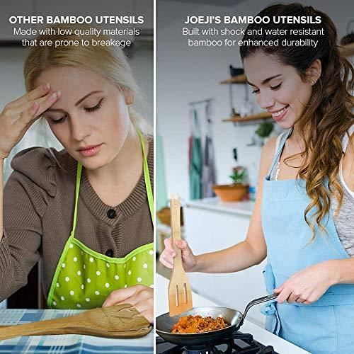 Ustensiles de cuisine - joeji's kitchen - 6 pièces - bambou - contemporain - facile à nettoyer