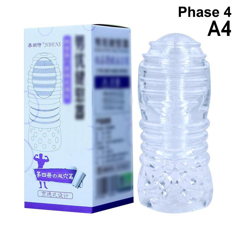 1Pc Silicone Transparent Penis Trainer for Men Vagina Masturbation Endurance Exercise Stretcher Adult Sex Toy for Male