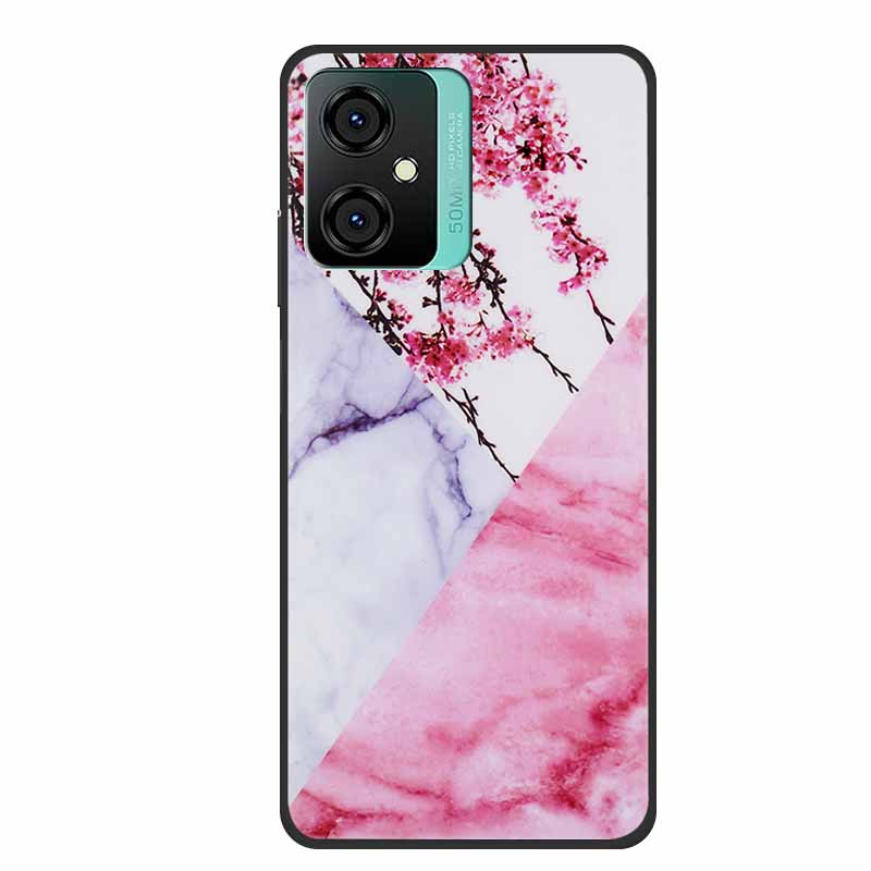 For Blackview Oscal C70 Phone Cover Case Luxury Silicone TPU For Blackview Oscal C 70 Soft Marble Flowers Protective Cases Coque
