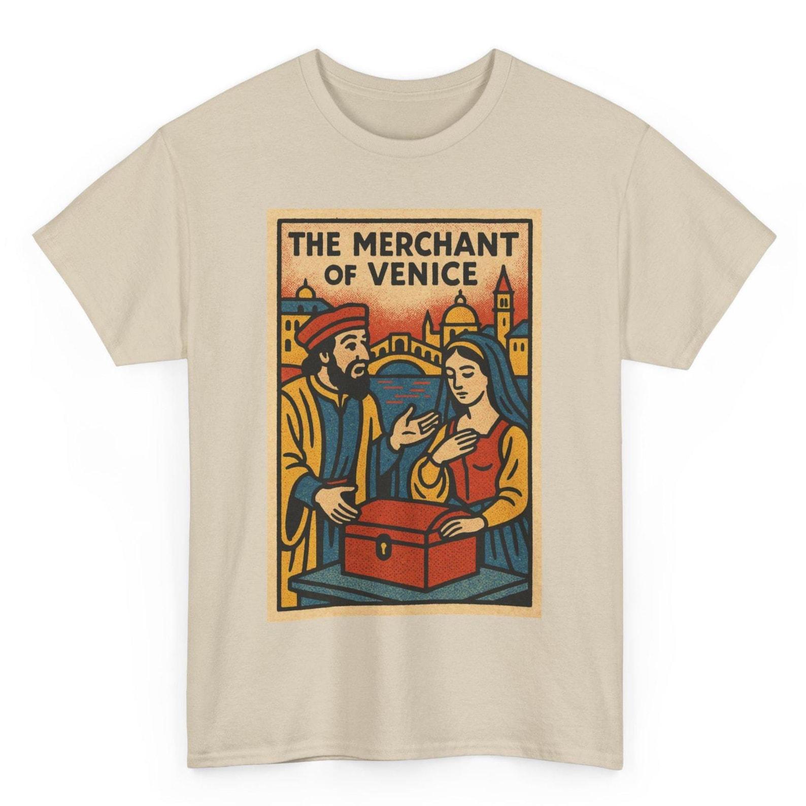 Merchant of Venice T-Shirt: Retro Comic Shakespeare Tee S