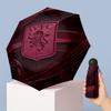 Aston Villa Football Pattern Printed Mini 5 Folds 8 Ribs Compact Umbrella Windproof Waterproof Lightweight Portable Folding