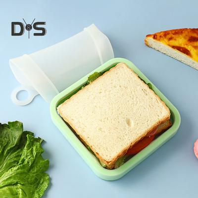 Super Wind Lunchbox, wiederverwendbar, praktischer PP-Behälter für Sandwich-Toast-Snacks für Eltern und Kinder