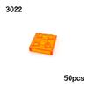 50PCS MOC Assemble Particles 3022 Thin Plate 2x2 Dots Building Blocks 2*2 Figures Bricks DIY Educational Creative Toy for Kids