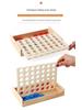 Gioco 3D Quattro in Linea: Giocattolo Educativo Multigiocatore, Scatola di Legno, Multicolore, 0,34 kg