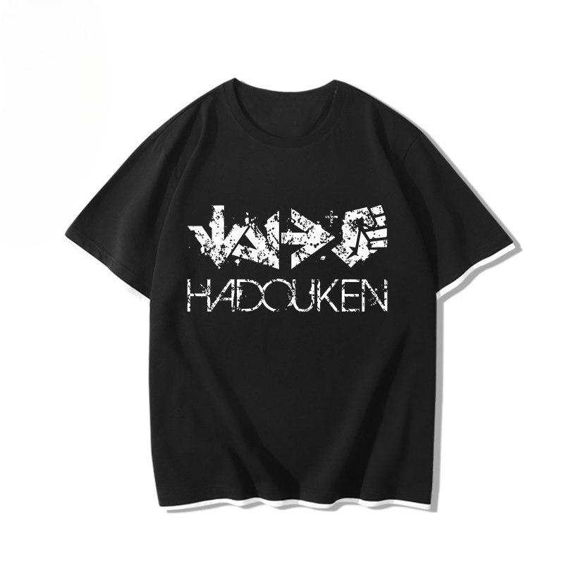 Men Ryu Ramen Noodle Print T Shirt Street Fighter Retro Japanese Anime Fighting Game Cotton Short Sleeve Casual Streetwear Tops