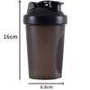 400ML Sport Shaker Bottle Plastic Whey Protein Powder Mixing Bottle with Stainless Ball for Workout Fitness Gym Outdoor Use
