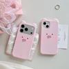 Korean Style Snotty Piggy Phone Case for Apple 17 Pro Max, iPhone 13/14/15, Pink Blush