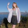 Sancai 2026 Spring Loose Mid-Length Cardigan Shirt