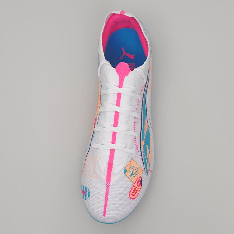 Puma Ultra 5 Series Comfortable Versatile Durable Supportive Lightweight Soccer Shoes Men Soccer Shoes White 108092-01