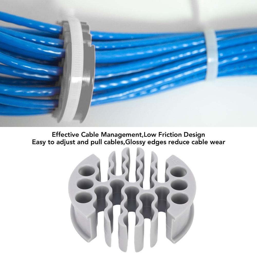 Gray Cable Management Tool 30 Hole Cable Organizing Tool Network Cable Organizer Server Rooms