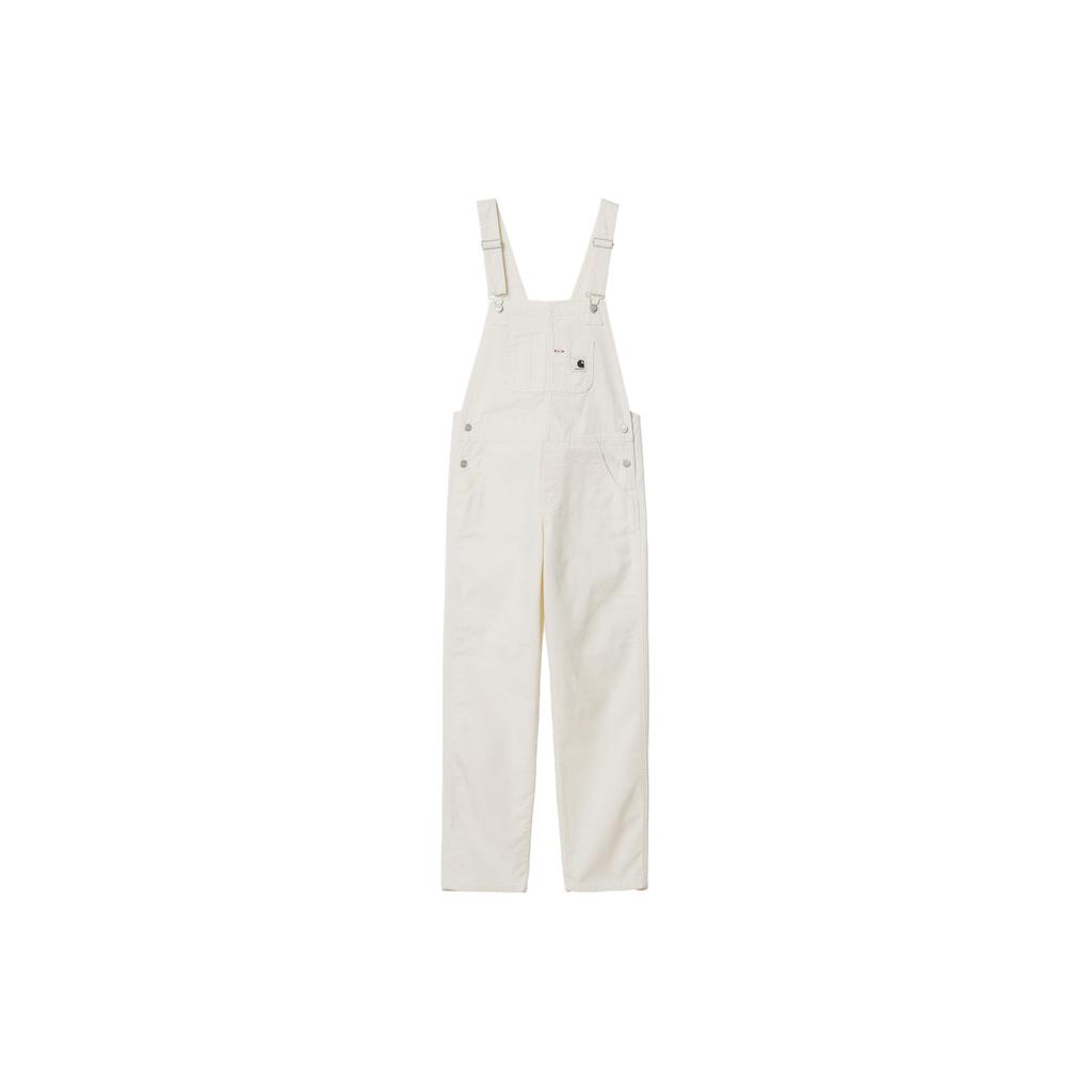 Carhartt WIP Ss24 Womens Bib Overall Straight Women Overalls White I032965-D6-02