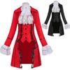 Medieval Lace Patchwork Threebutton Cloak Costume For Stage Performance Women And Men
