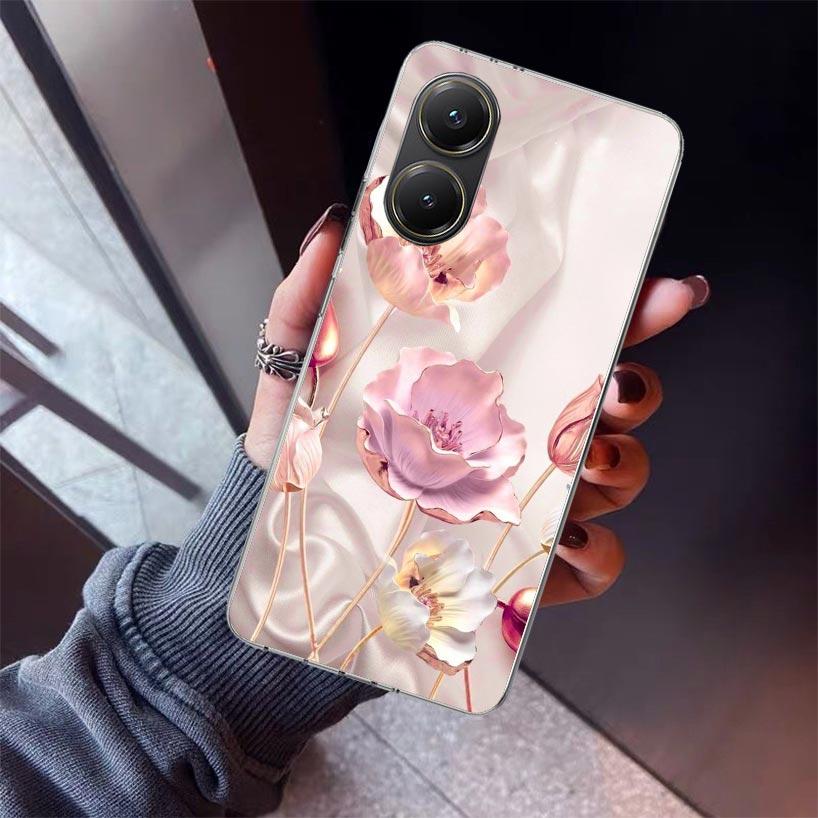 

Beautiful Rose Bling Picture Phone Case For Xiaomi Poco X7 X6 X5 Pro F7 Ultra Redmi 15C 15 13 13C 12 12C 10 10A 10C 9 9A 9C 9T S Redmi 10 5G