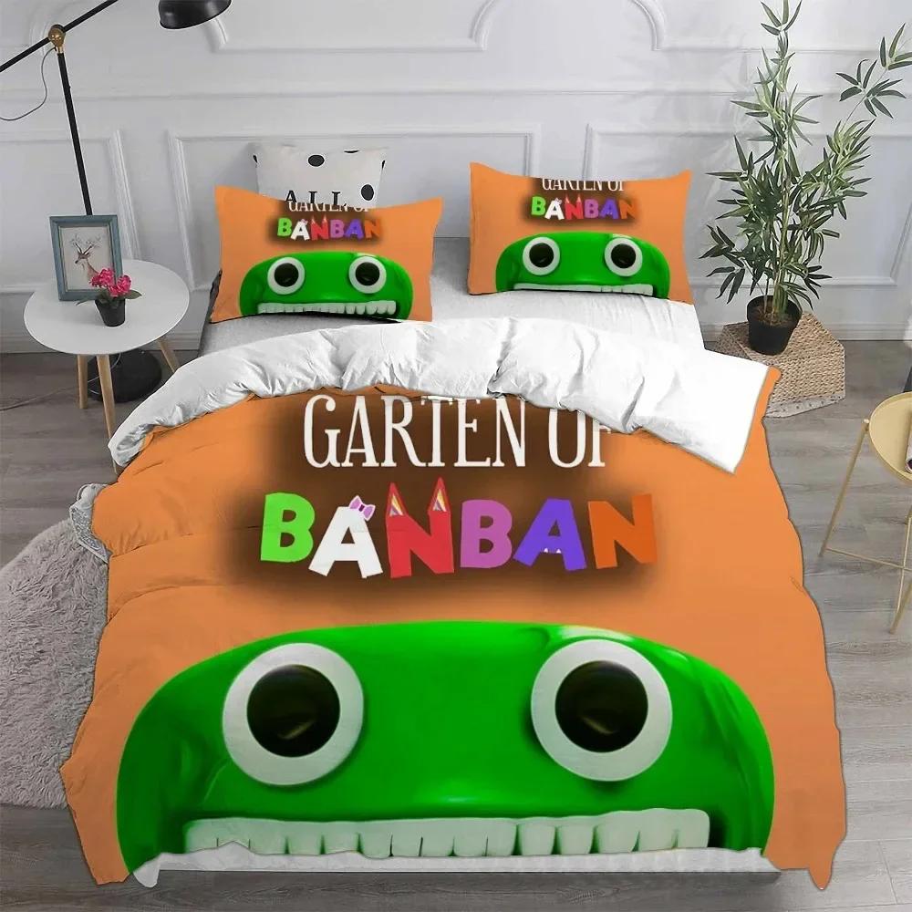 3D Game Garten Of Banban Printed Bed Set Duvet Cover Pillowcase Bedding Set Bed Linen Sheet Quilt Cover Full Queen King Size
