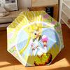 Japanese style Cute cartoon theme Sailor Moon Tsukino Usagi cartoon Umbrella Portable Home Essential Travel Outdoor Iron Multi functional Umbrella B11