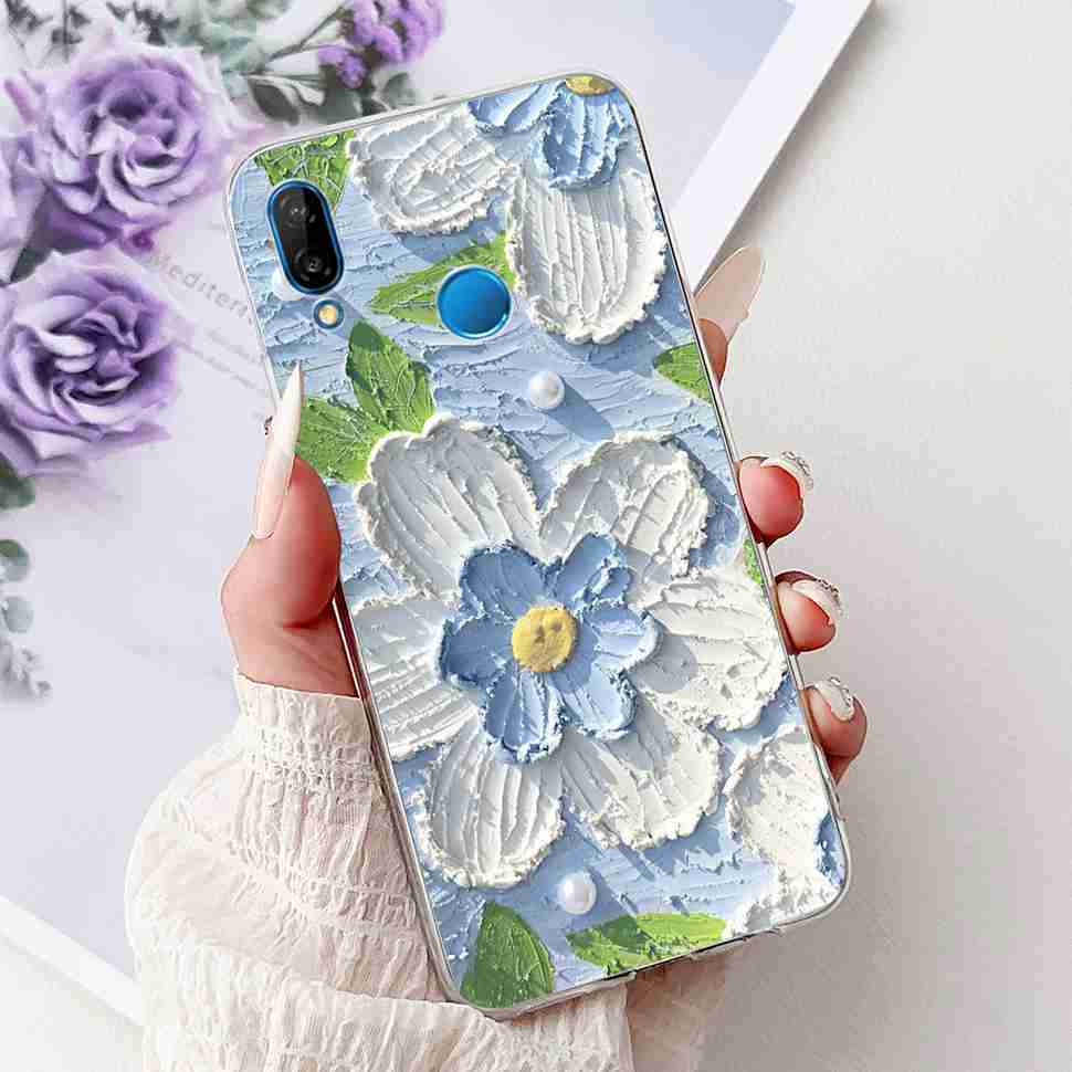 Protective Cases For Huawei P20 Lite ANE-TL00 Case New Cartoon Cat Print Silicone TPU Cover For Huawei P20 Lite ANE-LX1 Shell