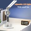 Multifunctional Dual-Head LED Desk Lamp, Multifunctional Fan Desk Lamp, Multifunctional USB Pen Holder Lamp, 3 Modes, Reading Light, Fan Light