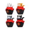 Cute Wine Cartoon Jar Cat Mini Models Ornaments For Gardening Decoration