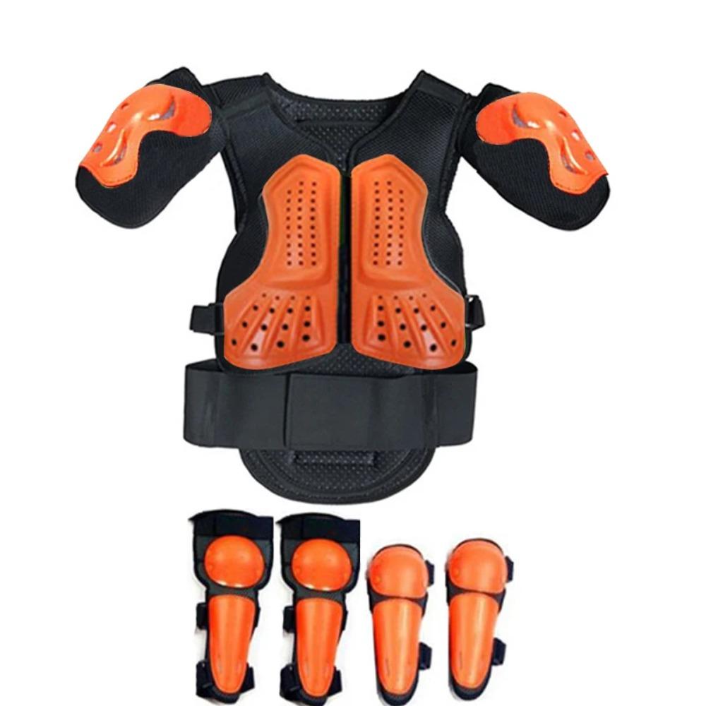 With Gift Children Safety Vest Armor Motorcycle Equipment Cycling Baby Head Protector 52-54cm Helmet Scooter Full Body Armor LL
