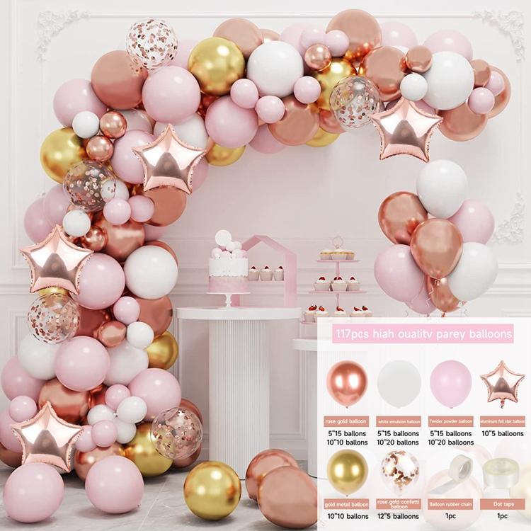 Macaron Balloon Garland Arch Kit 1st Birthday Party Decoration Kids Wedding Birthday Balloon baby shower Confetti Latex Baloon
