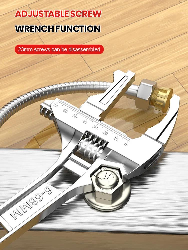 6-68mm Uniwersalny zestaw naprawczy Narzędzia ręczne do łazienki Duży klucz do rur Klucz do nakrętek Klucz nastawny Klucz do narzędzi naprawczych w domu