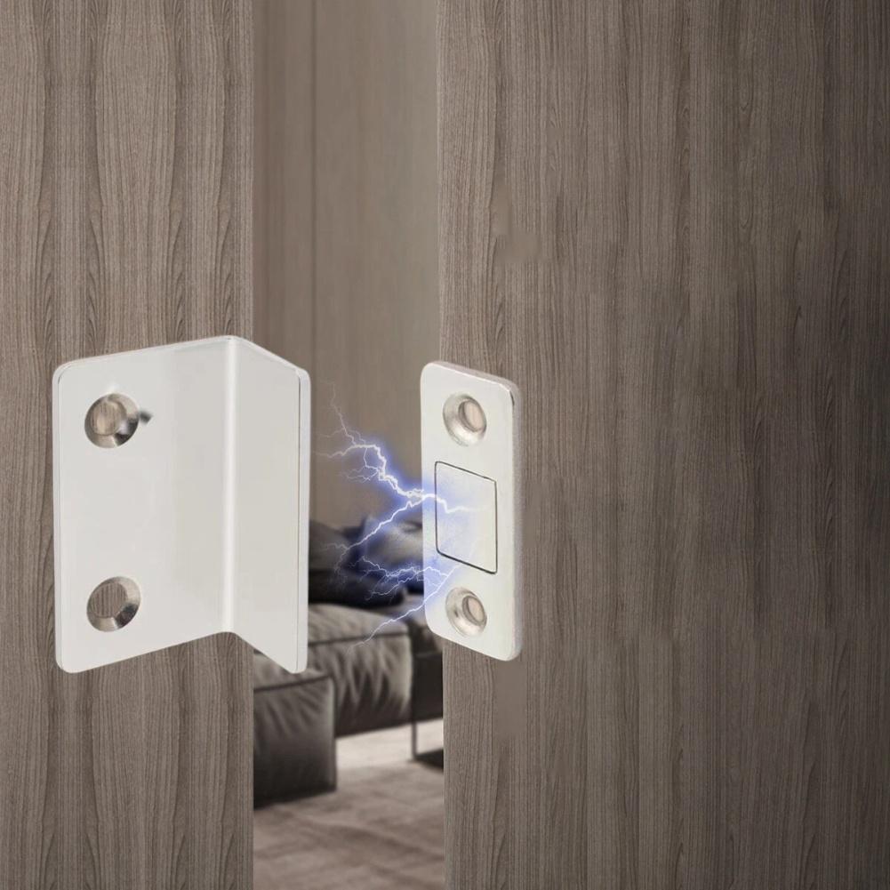 L-Shaped Design Invisible Door Closer 38*25*17MM Size Home Improvement Accessory Multi-Functional Use Furniture Improvement