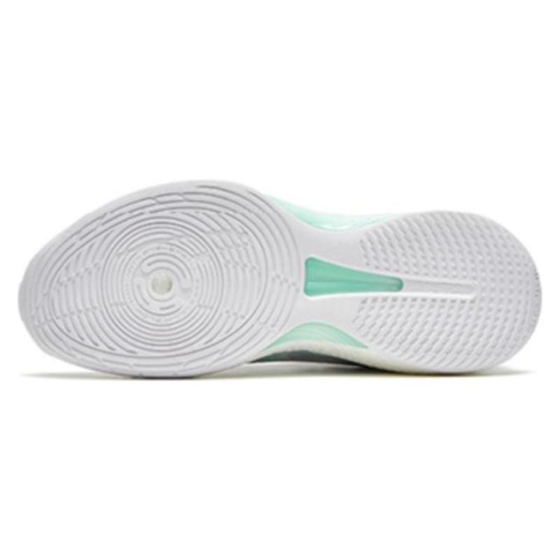 Anta Skyline Team Cushioning Anti-Slip And Wear-Resistant Low-Top Basketball Shoes Men's Gray Porcelain Green Sneakers 112311601-6