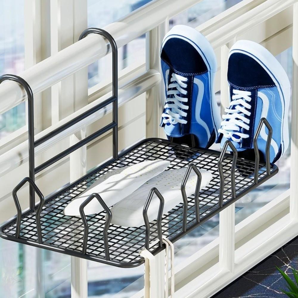 Metall Balkon Schuhständer Mehrzweck Hängender Wäscheständer Balkon
